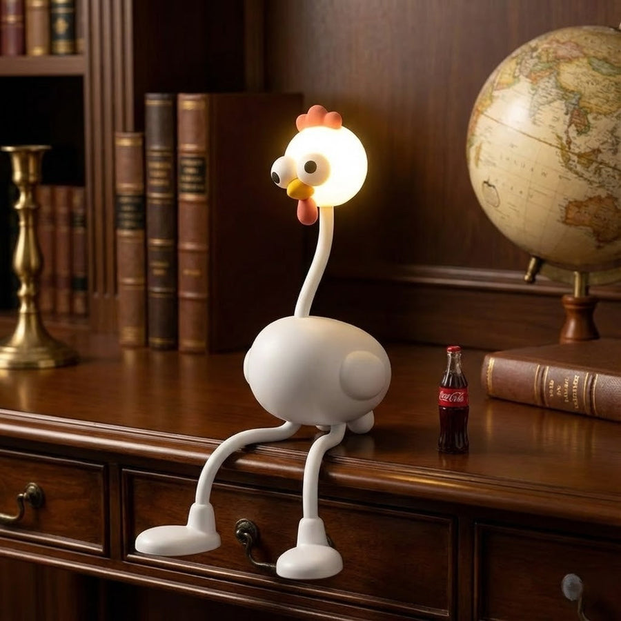 Funny Chicken Night Light Rechargeable LED Desk Lamp